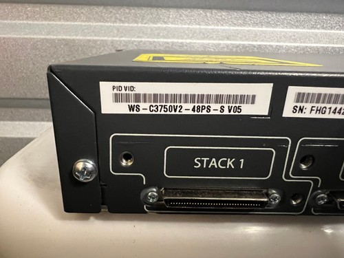 Cisco Catalyst WS-C3750V2-48PS-S 48-Port PoE Switch - Picture 4 of 4
