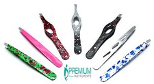 New Beauty Tweezer Unique Colours  Designs Slanted Tip Makeup Hair Removel Tool