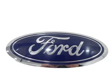 New OEM 2019-2024 Ford Edge Front Grille Grill 7.75" Emblem Badge Chrome & Blue