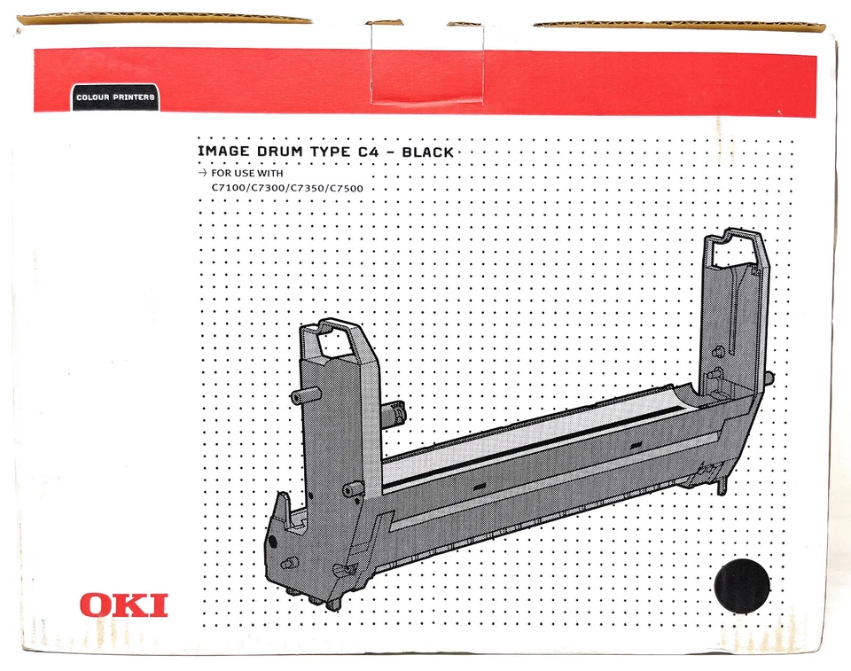 OKI 41962808 TYPE C4 TAMBURO ORIGINALE NERO C7100/C7300/C7350/C7500 [A BOX]
