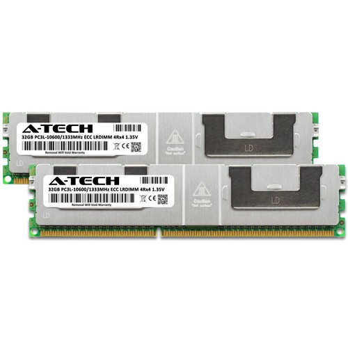 64GB 2x 32GB PC3L-10600L LRDIMM Supermicro 5037MR-H8TRF 6027TR-H71FRF Memory RAM - Picture 2 of 5