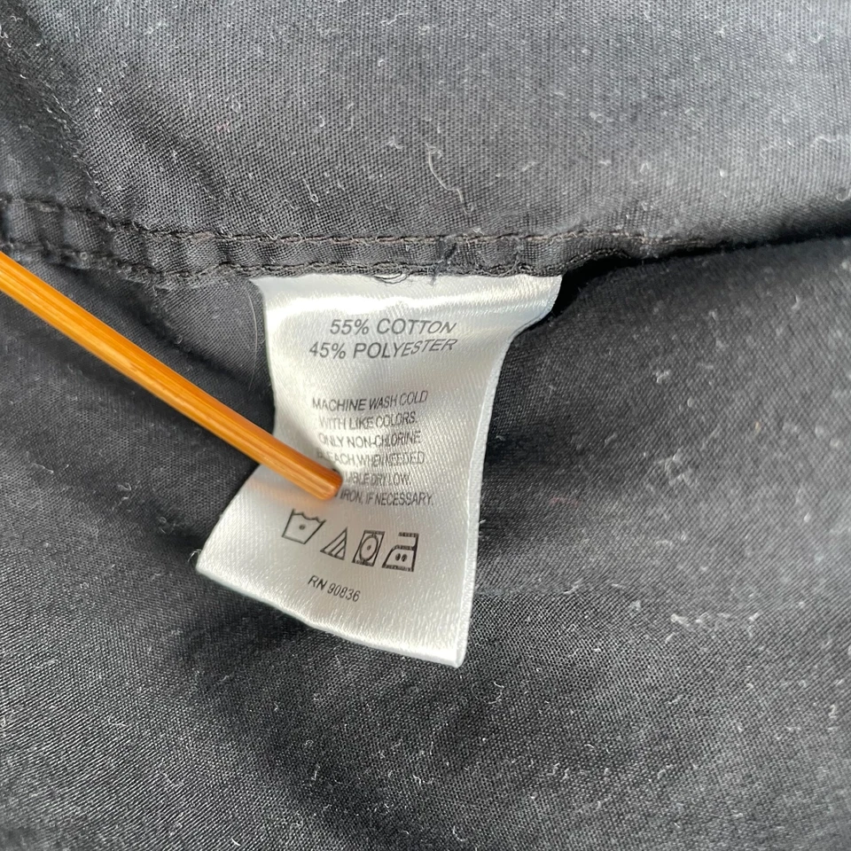 Audi Shirt Mens Medium Black Cotton Employee Car Racing Moto Uniform Button Up - Image 4 of 4