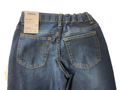 Boy's Sonoma Straight Leg Flexwear Jeans Size 10 or 16 NEW - Picture 5 of 6