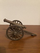 Vintage - Brass Cast Iron Cannon Replica - Made Is USA