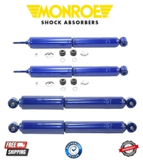 Front & Rear Shock Absorber 4PC Set Monroe For Volkswagen Beetle Super 1968-1977