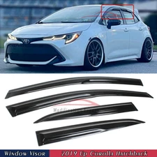 For 2019-2025 Toyota Corolla Hatchback JDM Mugen Style Window Visors Rain Guards