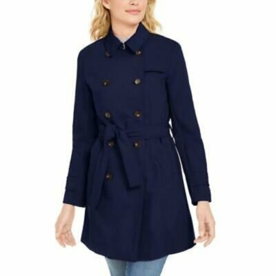 NWT Marella Cimone Navy Trench Coat