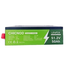 48V 50Ah LiFePO4 Solar Batteries Metal Case Lithium Battery Built-in BMS NEW