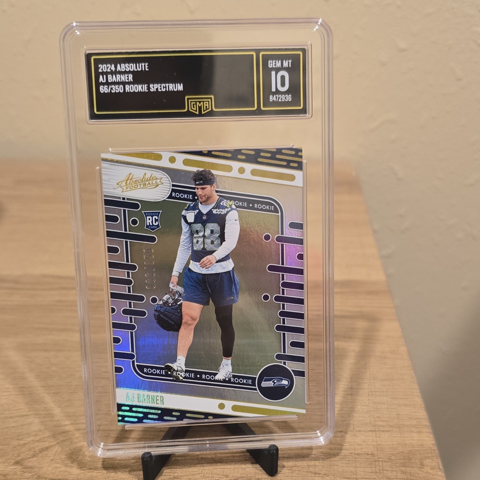 AJ Barner Panini Absolute #184 Spectrum
