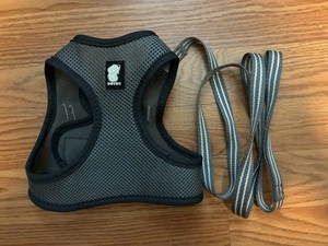 MESH GREY DOG HARNESS SIZE L