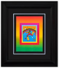 Peter Max- Original Lithograph "Cosmic Jumper on Blends"