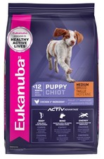 Puppy Medium Breed Dry Dog Food, 30 lb Bag 3.85 per pound