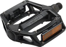 Wellgo B087 Pedals - Platform, Aluminum, 1/2", Black