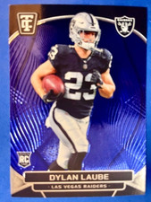 Dylan Laube 2024 Panini Totally Certified Mirror Blue /399 RC - Raiders