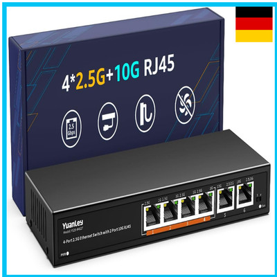 5Gbe Netzwerk-Switch 10Gbps 4x2 5G 2x1 Hochle