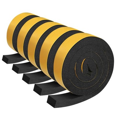 5PCS 6.6ft x 1.4in Metal Roof Foam Closure Strips Roll, Universal Vented Ridg...