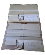 New Lot Of 2 HORIZON Group USA Dry Erase Hanging Labels 6 Clear 6 Cream