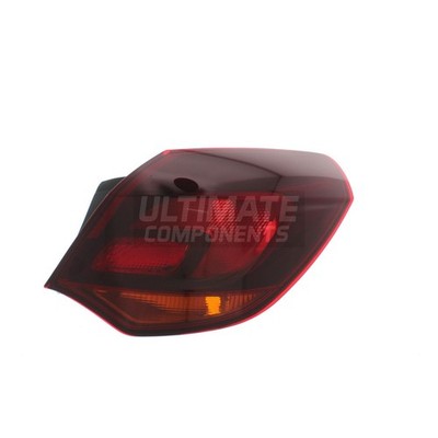 Vauxhall Astra J Mk6 Hatch 2010-2016 Smoked Outer Rear Light Lamp Drivers Side