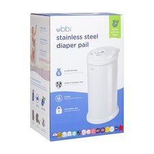 Steel Diaper Pail Odor Locking No Special Bag Required Award-Winning Registry