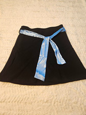 Vintage 90s/y2k Old Navy Women  s Black A-Line Tweed Skirt