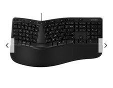 Incase Ergonomic Wired USB Keyboard w/ Palm Rest, Enhanced Keys, Black