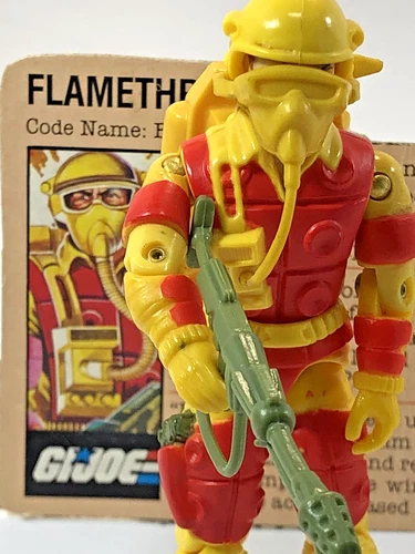 VINTAGE GI JOE ARAH MINTY BLOWTORCH 1984 COMPLETE WITH CARD HASBRO