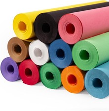 Paclord 12" x 1200" 100 ft USA-Made Multi-Color Construction Paper Rolls