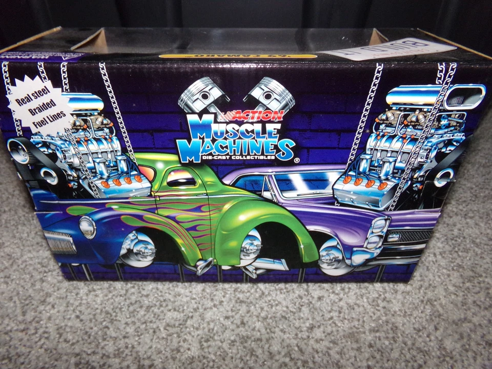 1/24  MUSCLE MACHINES BUILD IT  1969 CAMARO MODEL KIT BLUE - Image 3 of 4