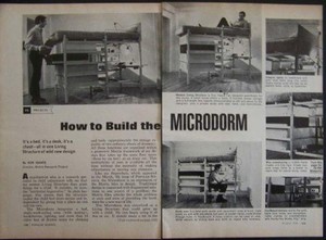 MICRODORM Bed/Desk/Chest HowTo build PLANS Matrix Dorm