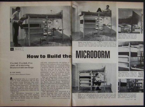 MICRODORM Bed/Desk/Chest HowTo build PLANS Matrix Dorm
