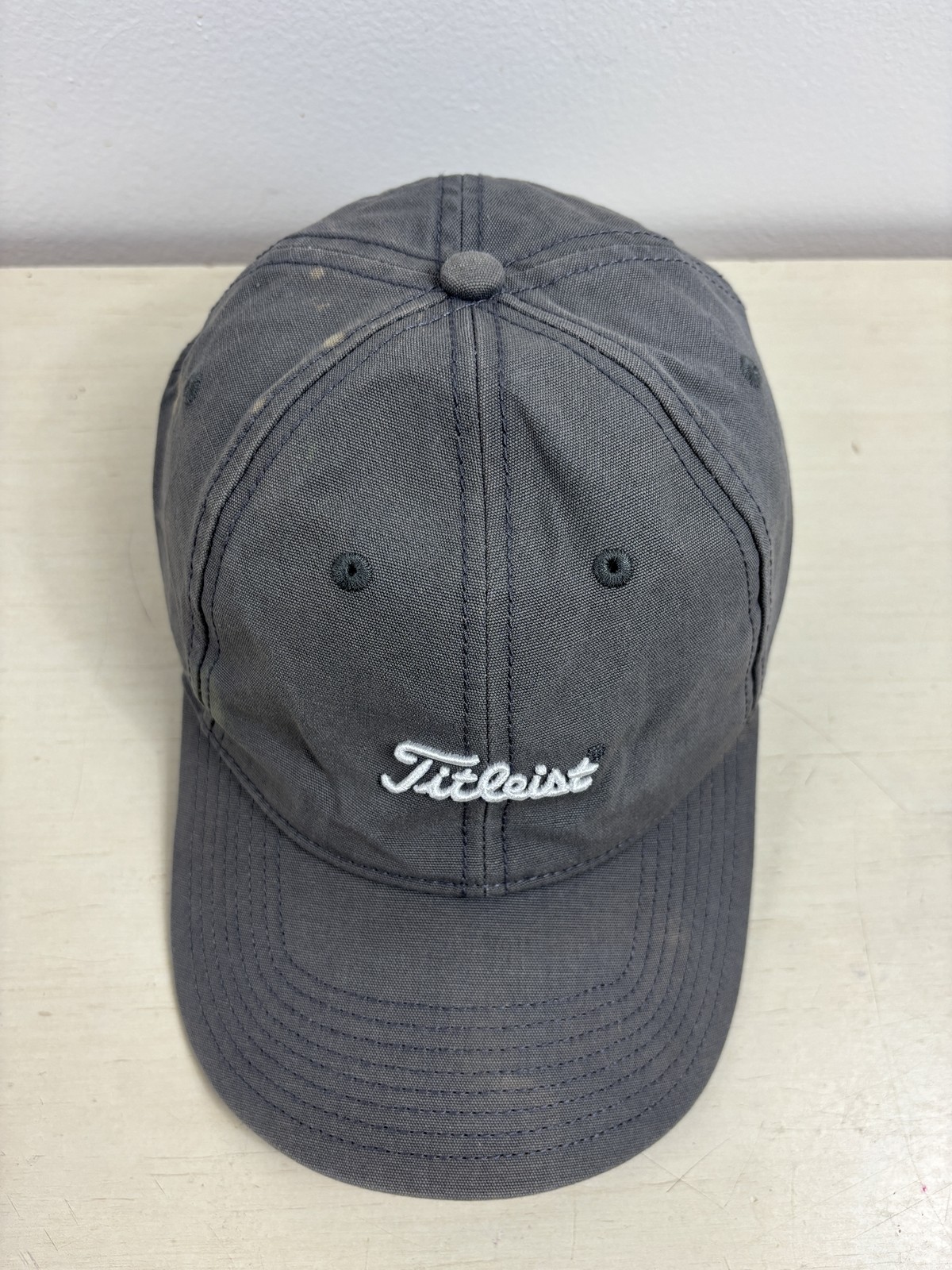 Titleist Hat Strap back Cap Gray Adjustable Cotto… - image 4