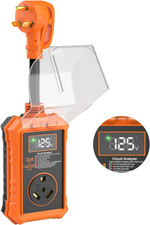 Rv Surge Protector 30 Amp with Smart LED Display, 14000J Circuit Analyzer Waterp