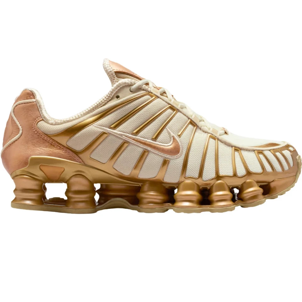 Size 9.5 - Nike Shox TL Coconut Milk/Metallic Gold/Celestial Gold