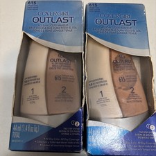 Lot Of 2 Cover girl Outlast All Day Liquid Make-up 615  Natural Ivory 1.4 Fl Oz