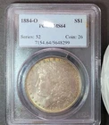 1884-O Morgan Dollar PCGS MS64 Heavily Toned Obverse And Nice Rim Toning Reverse