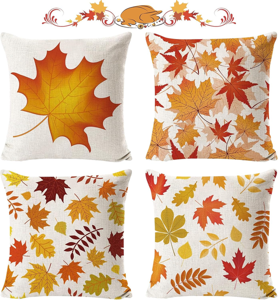 Oster DekokissenbezüGe 45X45 Cm Leinen Set Mit Hasen Eiern Muster FüR Sofa Bett-image