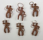 Vintage 1960s 39 Figures Wild West Town Brown MPC Cowboys, + 15 Unbranded — photo 4