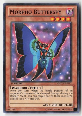Yugioh - Morpho Butterspy GAOV-EN012 1st Edition - Galactic Overlord