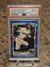 2020 1st Bowman Chrome Draft Sapphire Edition - Garrett Mitchell #BD-118 (RC)