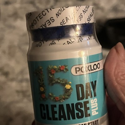 New Poxloo 15 Day Cleanse Plus Healthy Gut Clean Start 30 Capsules Exp 12/26/27