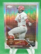 Jordan Walker 2023 Topps Chrome Update Rookie Debut Base Refractor Cardinals