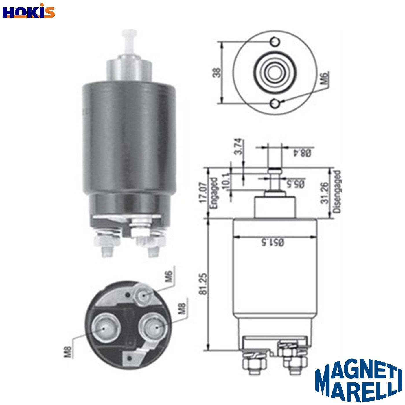 ✅Fits MAGNETI MARELLI 940113050264 Solenoid Switch, starter 94011305 ⭐UK Seller⭐ - Image 8