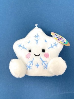 Palm Pals GLISTEN SNOWFLAKE Aurora World Plush Festive 5 inch Stuffed Toy NEW