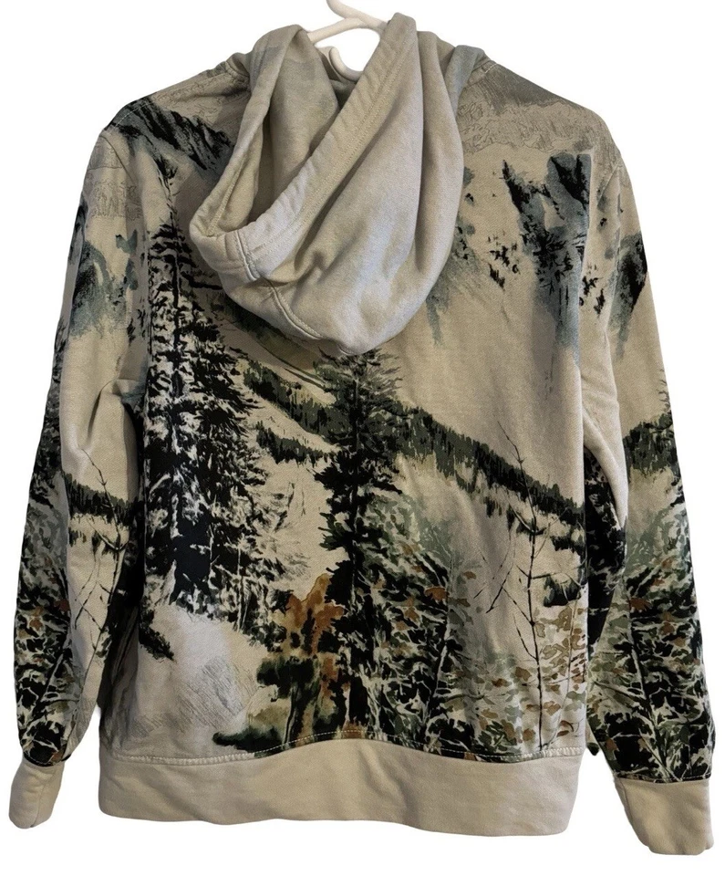 Tommy Hilfiger Pullover Sudadera con Capucha Para Hombre Pequeña Nieve Natural Estampado Paisaje Foto 2 de 4