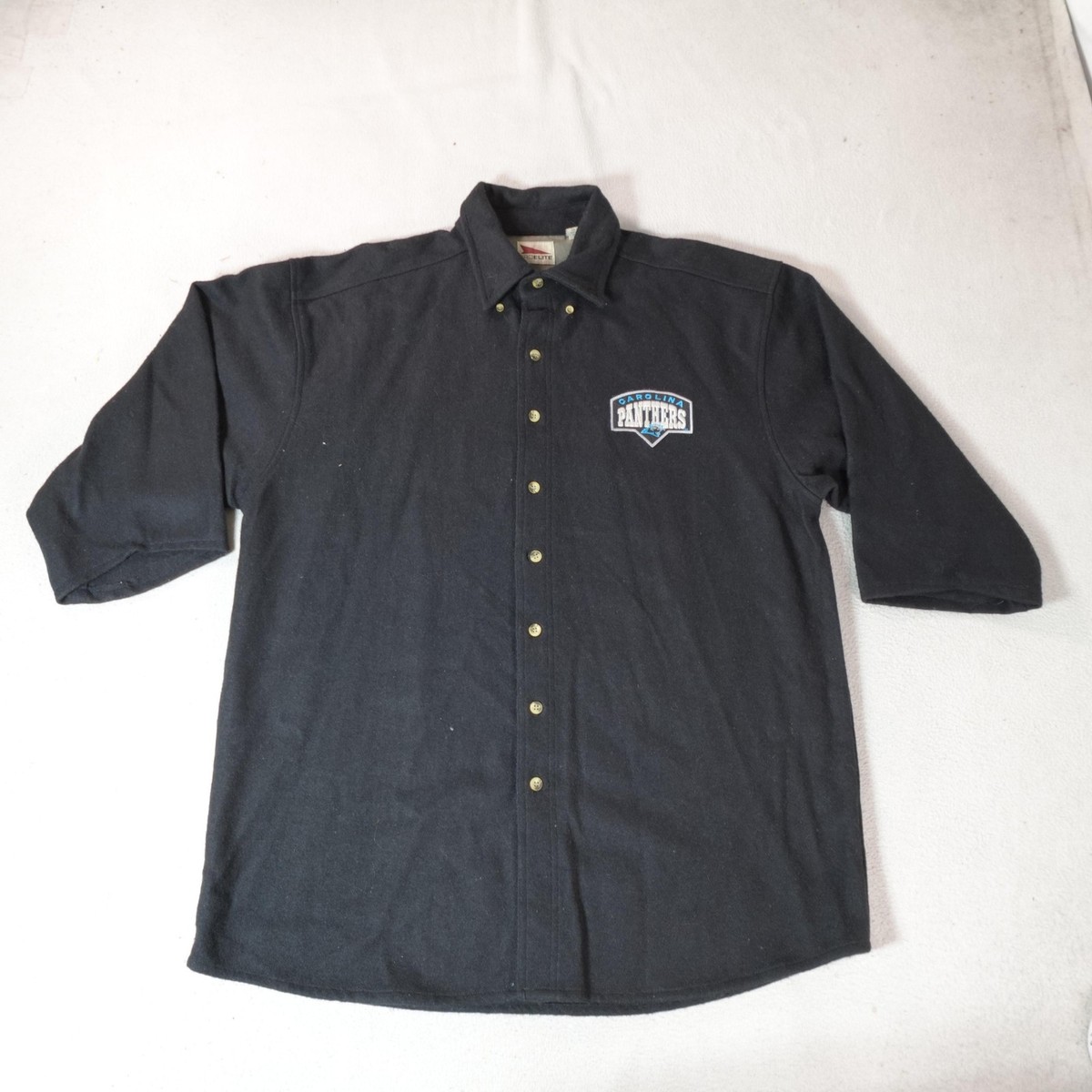 carolina panthers dress shirts Columbia Men's Carolina Panthers Black Slack Tide Long Sleeve Button Down Shirt, Small