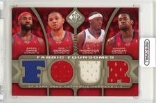 2009-10 Upper Deck SP Game Used Davis Gordon Thornton Jordan Fabric /125