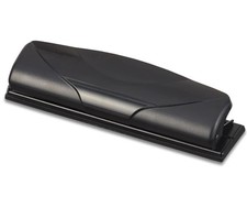 1InTheOffice Mini 3 Hole Punch, for Binder, 6 Sheet Capacity, 5.6 x Black