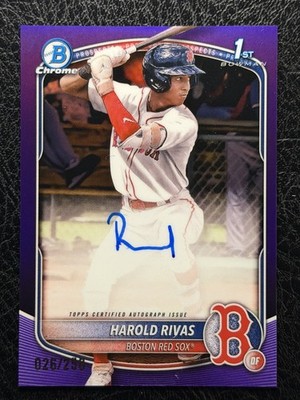 2025 Bowman Chrome - Prospect Autographs Harold Rivas, Harold Rivas #CPA-HR...