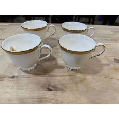 Set Of 4 Lenox Landmark Gold Classics Collection Teacups (No Saucers)