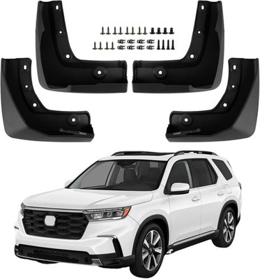 4 Pack Truck Mud Flaps for 2023 2024 2025 Pilot Front & Rear Splash Guards
